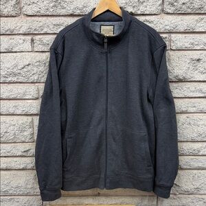 Marvin Richards Men's Dark Gray Zip-Up Sweater